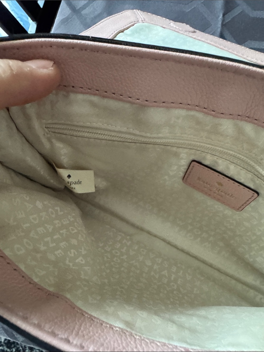 kate spade Dusty Rose Leather Crossbody with Gold Buckles - Picture 8 of 9